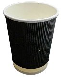 8OZ RIPPLE CUP BLACK (20*25)